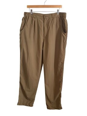 Railriders Men's Brown Tan Nylon Adventure Pants Size Large Inseam 30